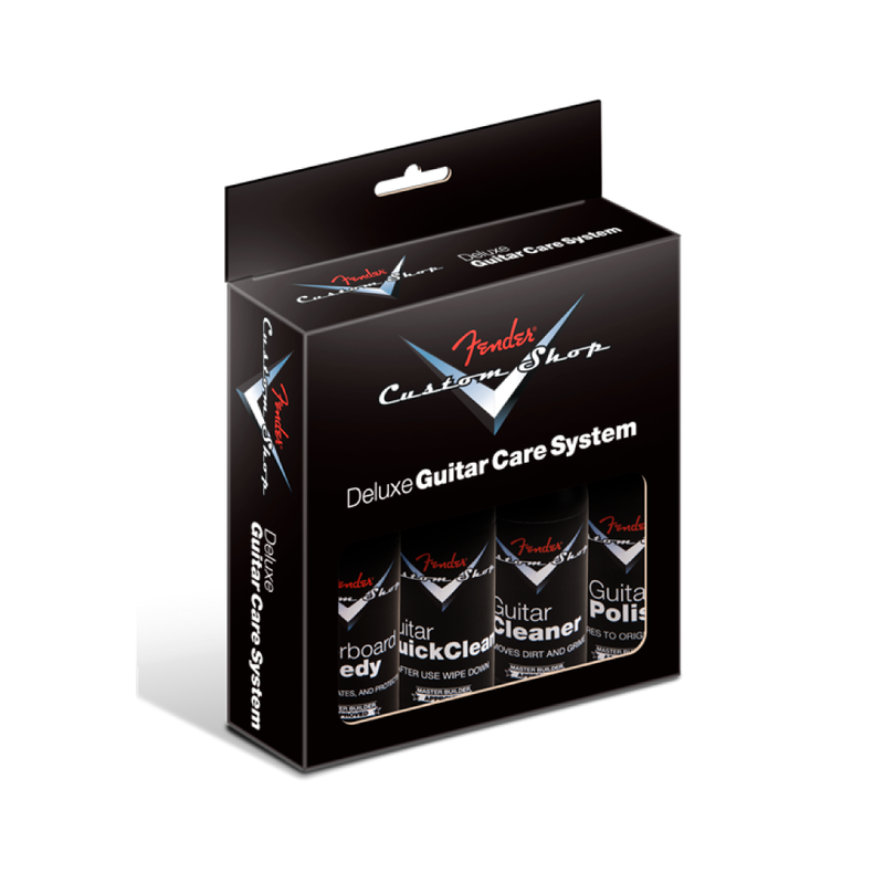 líquido para Limpieza Fender Custom Shop Deluxe Guitar Care Kit 4 Pack