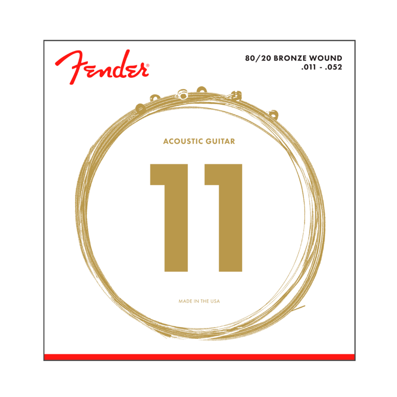 Cuerda Fender para Guitarra Acústica 70CL 80/20 Bronze 11-50