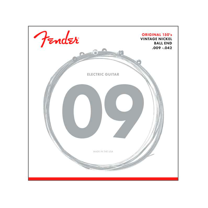 Cuerda Fender para guitarra Original 150L Pure Nckl Ball End 9-42