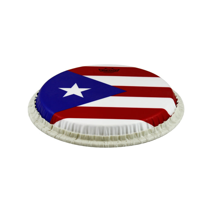 Parche de Conga Remo Tucked Skyndeep Puerto Rican Flag de 11.06''