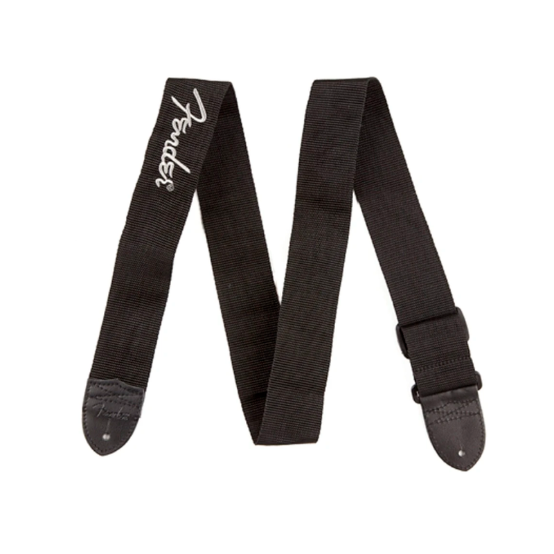 Correa Fender para guitarra 2" Black Poly Grey Fender® Logo