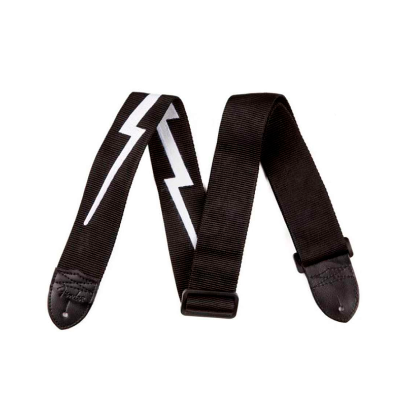Correa Fender 2.5" Poly Lightning Bolt Black/White