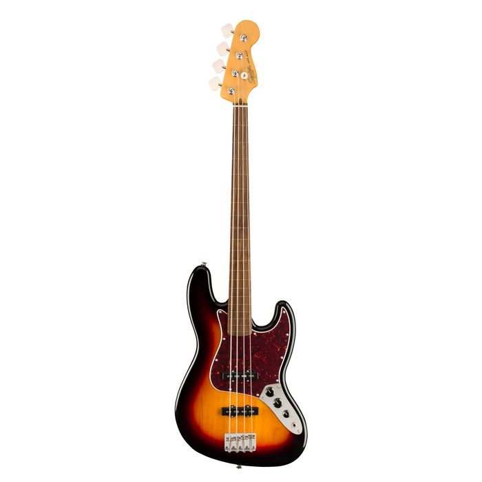 Bajo Eléctrico Squier Classic Vibe '60s Jazz Bass® Fretless, Laurel Fingerboard, 3-Color Sunburst