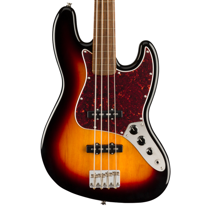 Bajo Eléctrico Squier Classic Vibe '60s Jazz Bass® Fretless, Laurel Fingerboard, 3-Color Sunburst