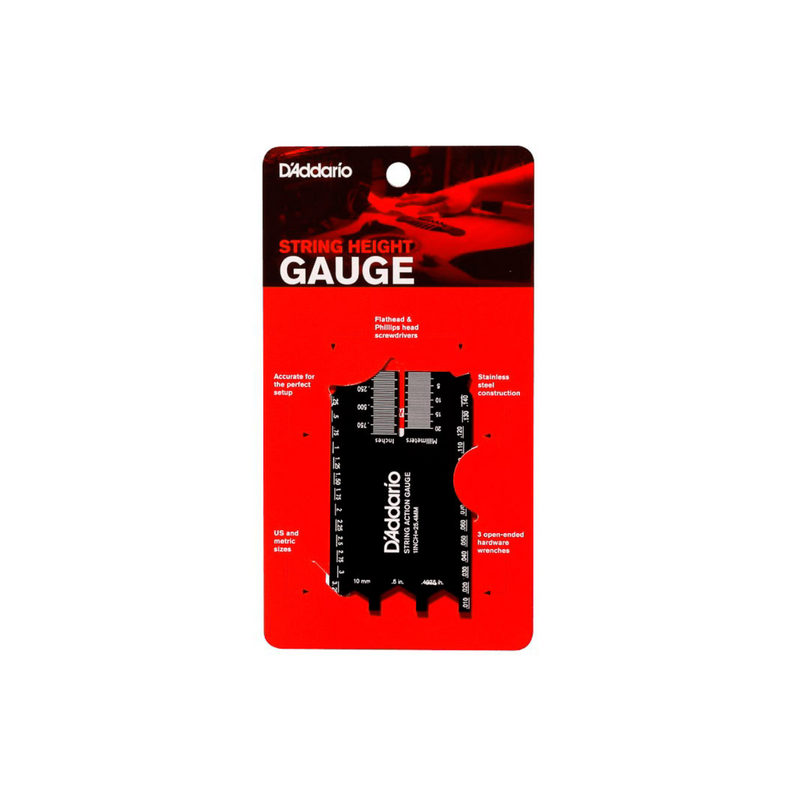Medidor de altura de cuerda D'Addario PW-SHG-01