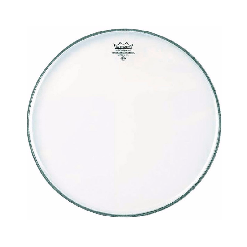 Parche Resonante para Tarola Remo Ambassador Hazy Snare Side Remo SA-0114-00 de 14" - Transparente