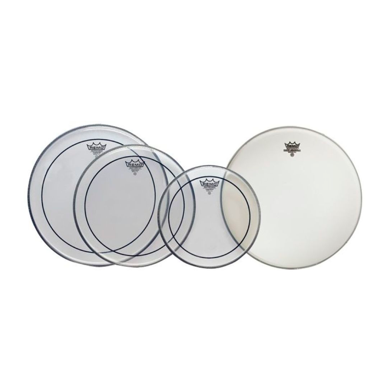 Pack de Parches Remo Propack PP-0110-PS con Pinstripe Clear 10",12",14" y Ambassador Coated de 14"