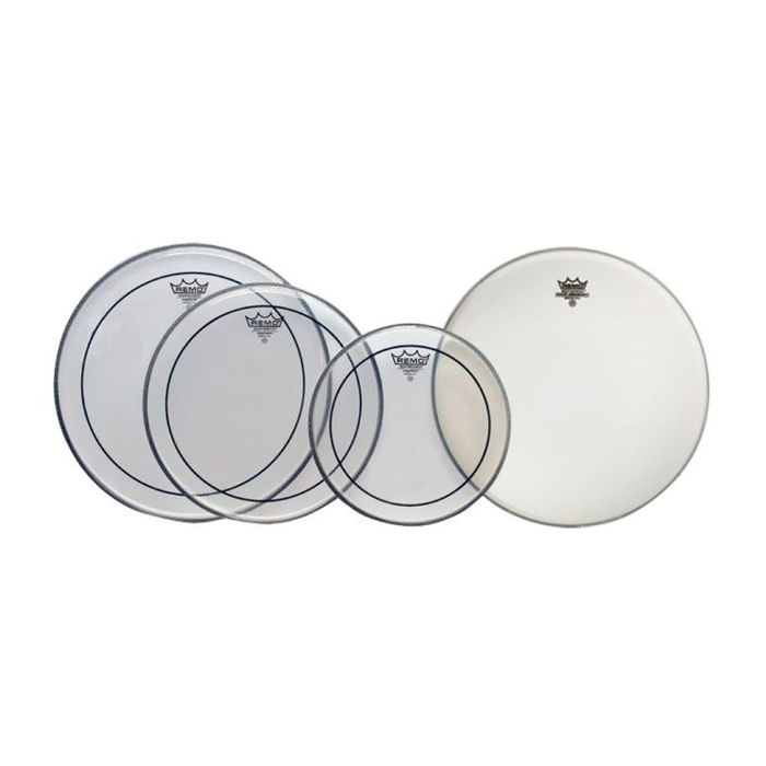 Pack de Parches Remo Propack PP-0110-PS con Pinstripe Clear 10",12",14"  y Ambassador Coated de 14"