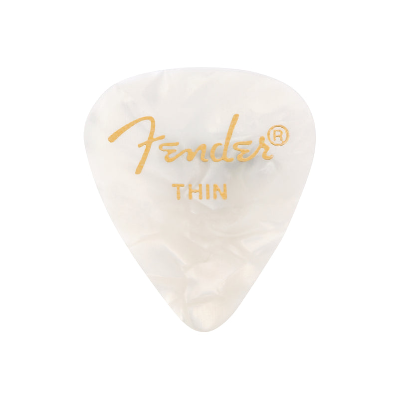 Uña Fender delgada para guitarra White Moto