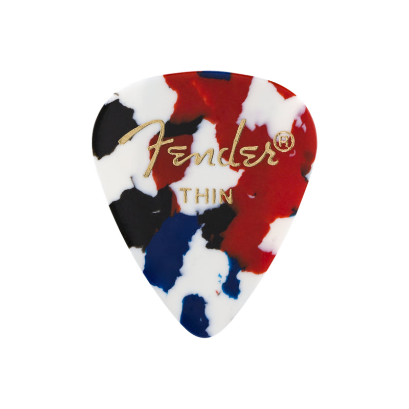 Uña Fender delgada para guitarra Confetti