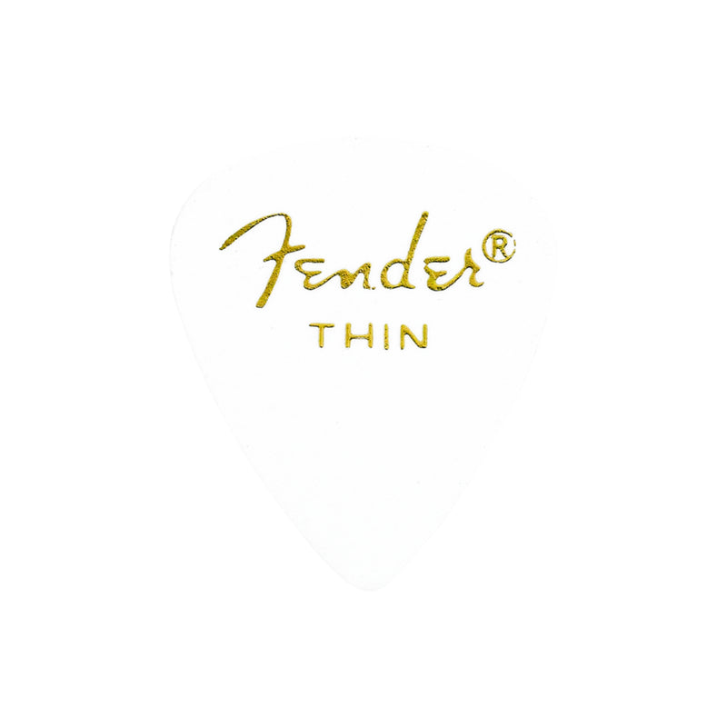 Uñas Fender 351 Shape - Blancas - Delgadas - Pack de 12