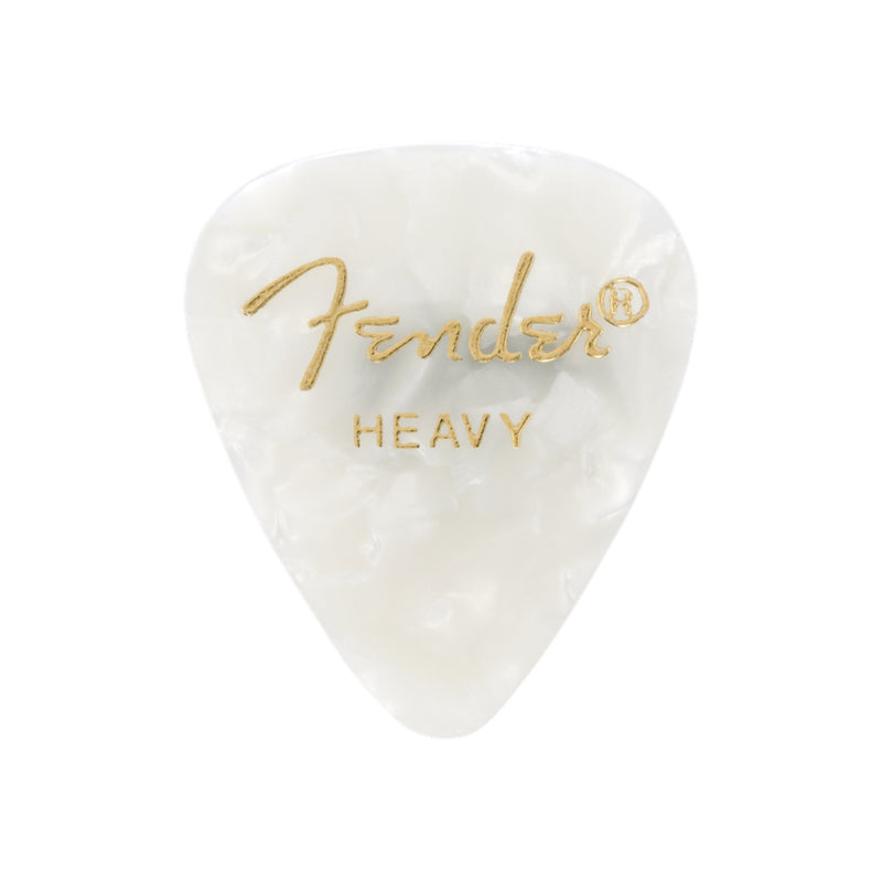 Uña Fender pesada para guitarra White Moto