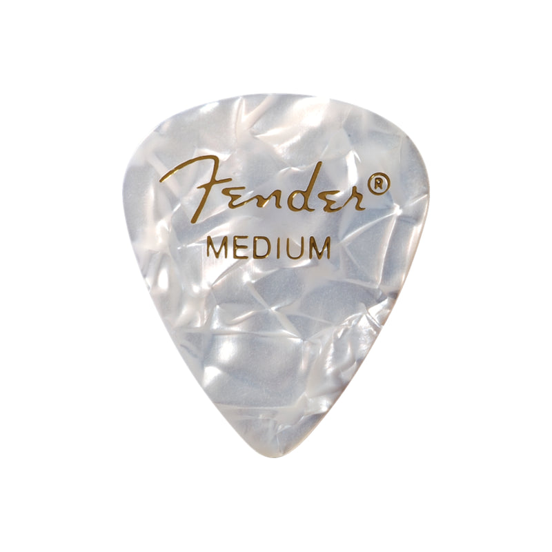 Uña Fender mediana para guitarra White Moto (12 Unid)