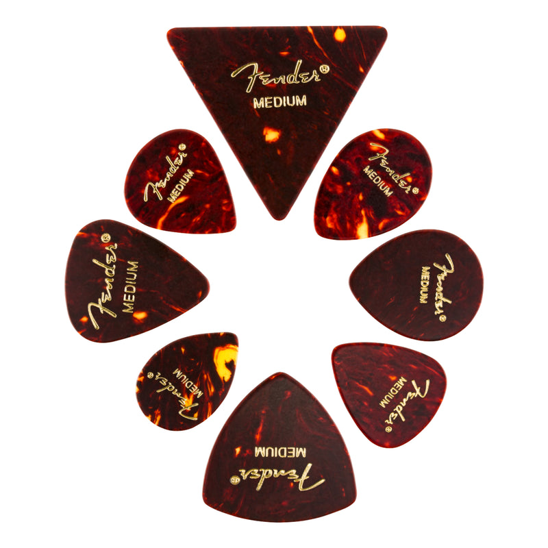 Uñas Fender Tamaños Variados Celluloid Medium - Pack 8