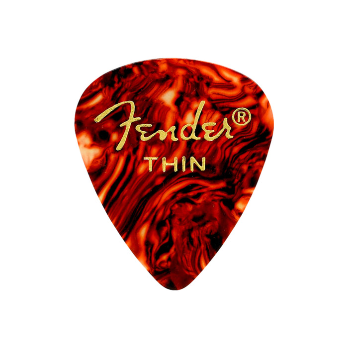 Uña Fender 351 Shape, Tortoise Shell, delgada (12 Unid)