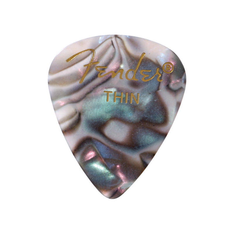 Uñas Fender 351 Shape - Abalone - Delgadas - Pack de 12