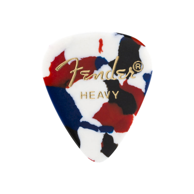 Uñas Fender 351 Shape - Confetti - Gruesas - Pack de 12