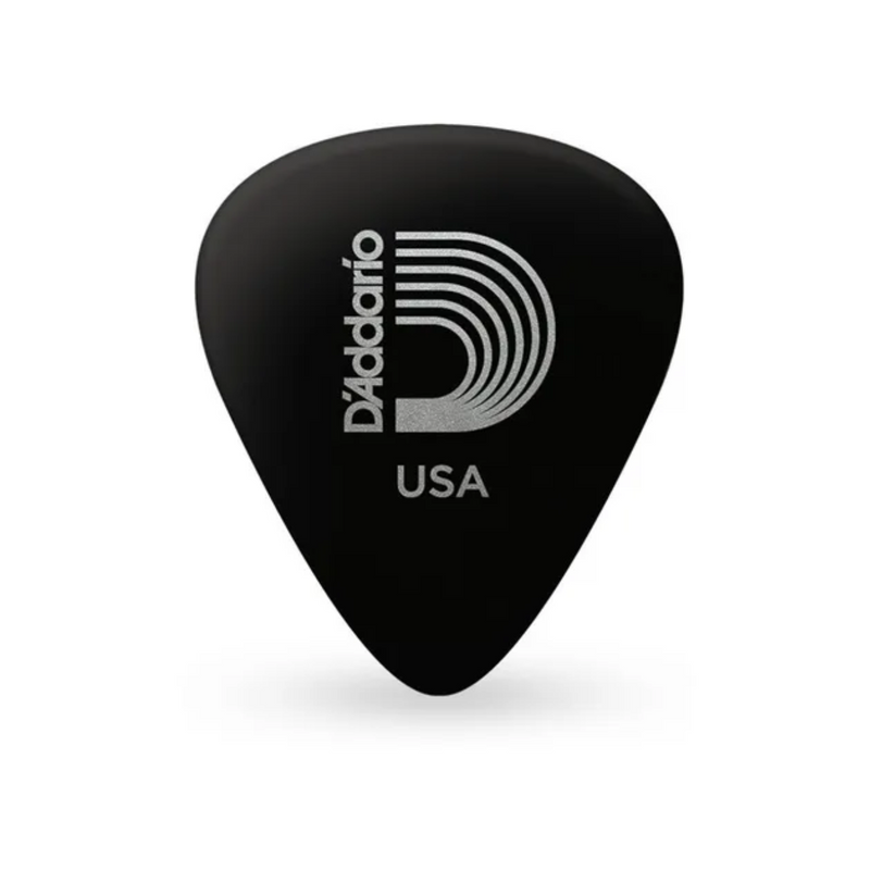 Uñas D'Addario Planet Waves 1CBK7 Standard Pick Celluloid - X-Heavy - Black (paquete de 25)
