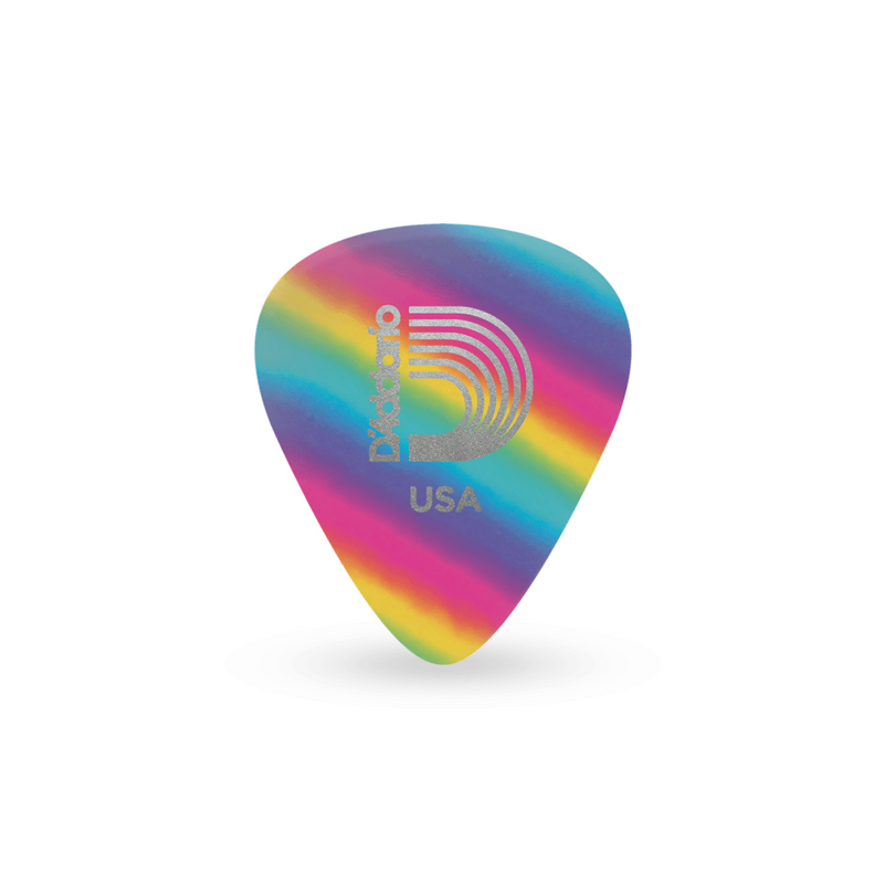Uñas D'Addario Classic - Celuloide - Rainbow - Heavy (paquete de 10) - 1CRB6-10
