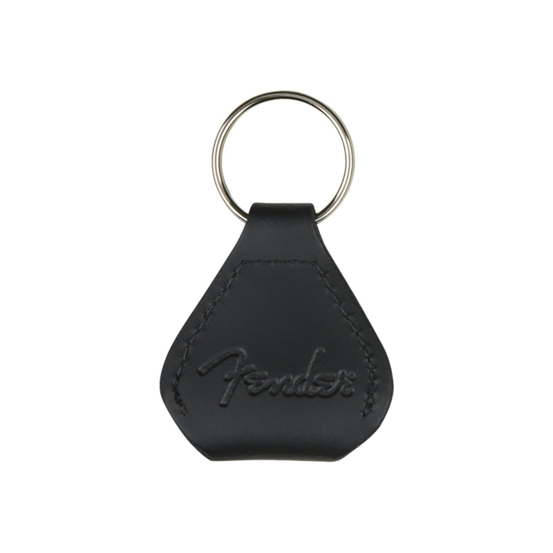 Llavero porta uñas Fender de cuero - Negro
