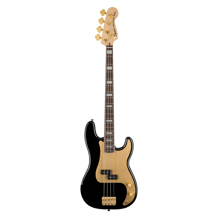 Bajo Eléctrico Squier 40th Anniversary Precision Bass Gold Edition con mástil de laurel - Black