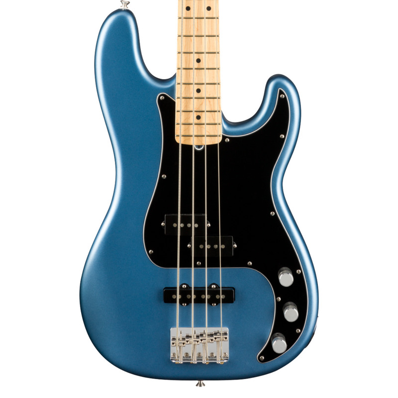 Bajo Eléctrico Fender American Performer Precision Bass con mástil de Maple - Satin Lake Placid Blue
