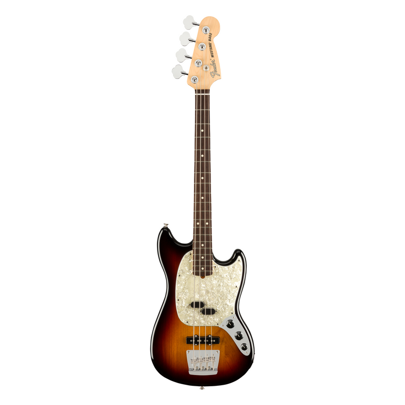 Bajo Eléctrico Fender American Performer Mustang Bass con mástil de Palo Rosa - 3 Tone Sunburst