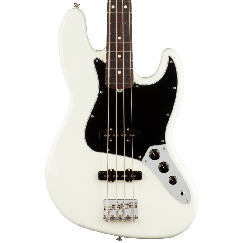 Bajo Eléctrico Fender American Performer Jazz Bass con mástil de Palo de Rosa - Arctic White