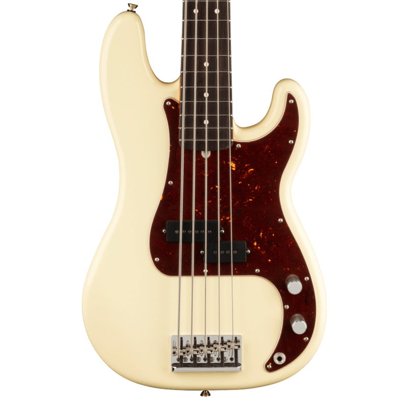 Bajo Eléctrico Fender American Professional II Precision Bass V con mástil de palo de rosa - Olympic White