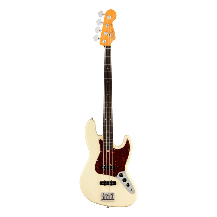 Bajo Eléctrico Fender American Professional II Jazz Bass con mástil de palo de rosa - Olympic White
