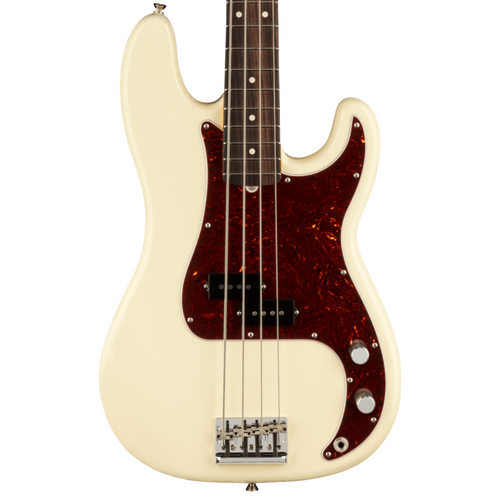 Bajo Eléctrico Fender American Professional II Precision Bass con mástil de Palo Rosa - Olympic White