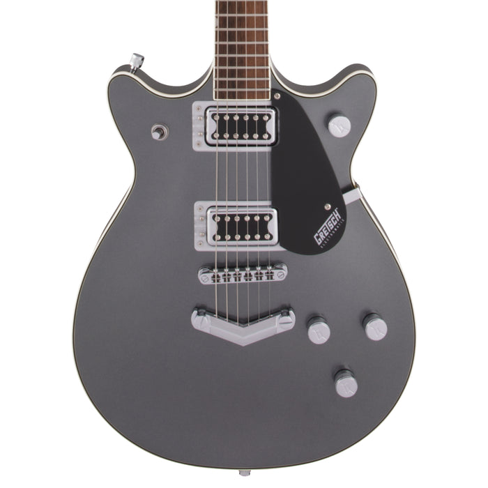 Guitarra Eléctrica Gretsch G5222 Electromatic Double Jet BT con V-Stoptail con mástil de laurel - London Grey