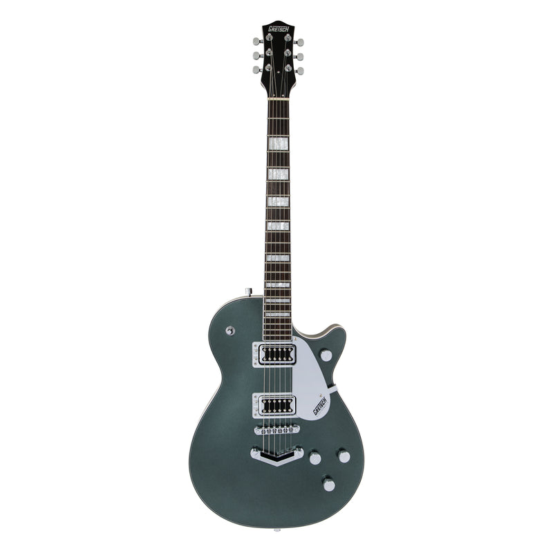 Guitarra Eléctrica Gretsch G5220 Electromatic Jet BT Single-Cut con V-Stoptail con mástil de nogal negro - Jade Grey Metallic