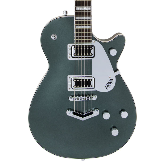 Guitarra Eléctrica Gretsch G5220 Electromatic Jet BT Single-Cut con V-Stoptail con mástil de nogal negro - Jade Grey Metallic