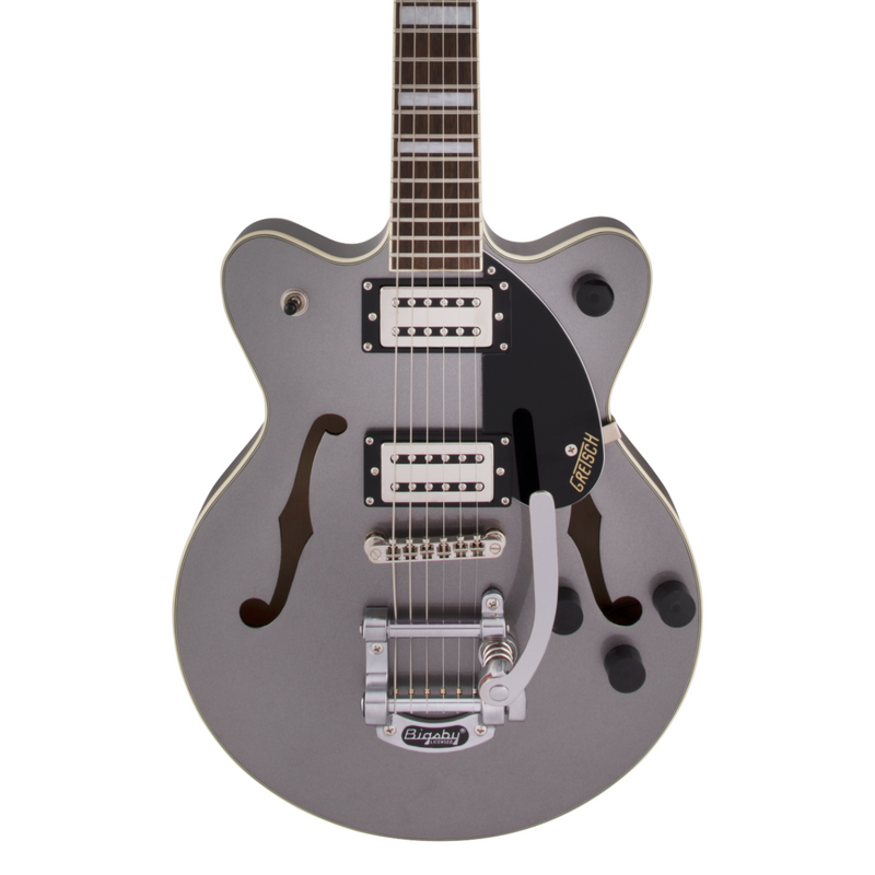 Guitarra Eléctrica Gretsch G2655T Streamliner Center Block Jr. Double-Cut con Bigsby con mástil de laurel - Phantom Metallic