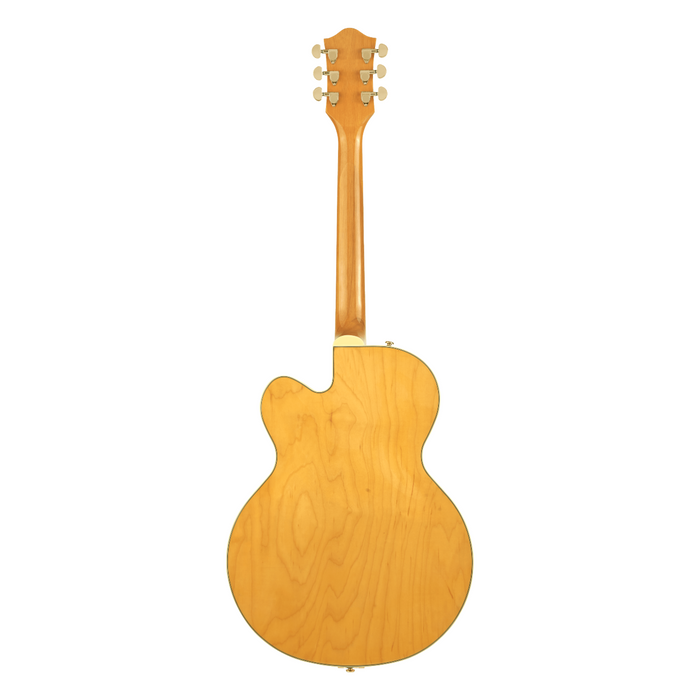 Guitarra Eléctrica Gretsch G2410TG Streamliner Hollow Body Single-Cut con Bigsby y herraje dorado con mástil de laurel - Village Amber