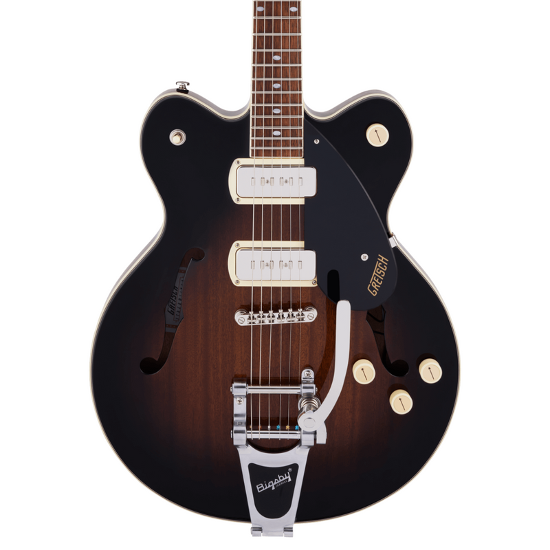 Guitarra Eléctrica Gretsch G2622T-P90 Streamliner Center Block Double-Cut P90 con Bigsby con mástil de laurel - Brownstone