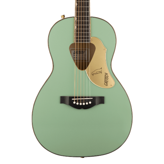 Guitarra Electroacústica Gretsch G5021E Rancher Penguin Parlor Acoustic/Electric con mástil de caoba - Mint Metallic