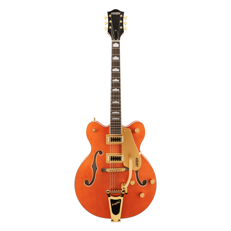 Guitarra Eléctrica Gretsch G5422TG Electromatic Classic Hollow Body Double-Cut con Bigsby y hardware dorado con mástil de laurel - Orange Stain