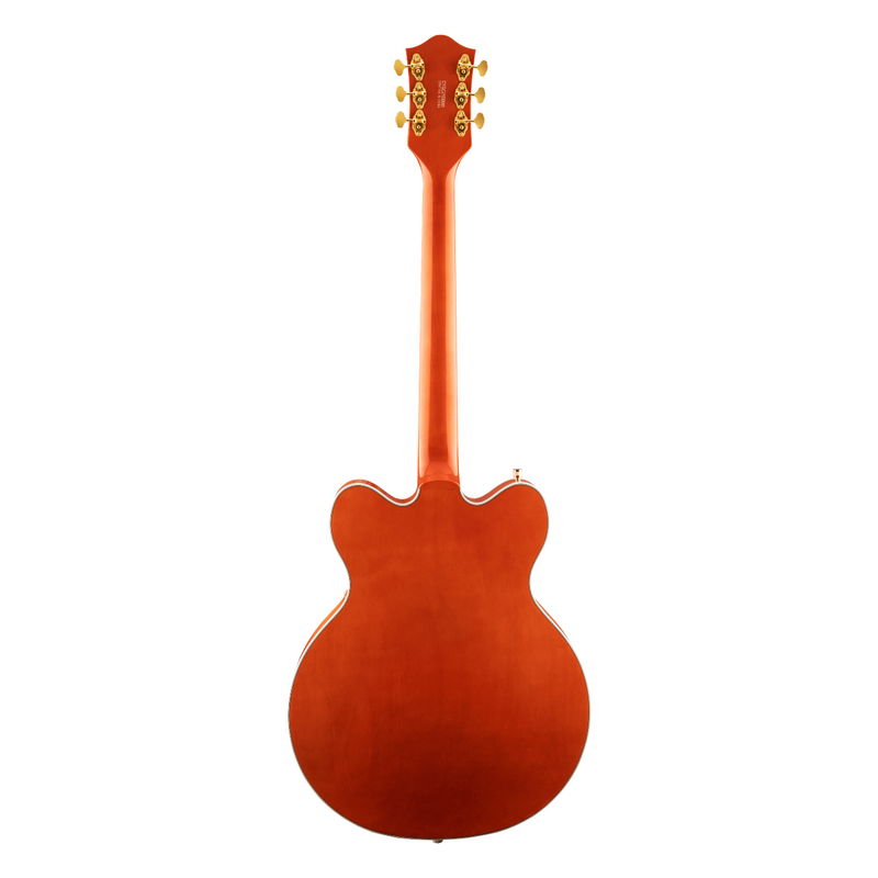 Guitarra Eléctrica Gretsch G5422TG Electromatic Classic Hollow Body Double-Cut con Bigsby y hardware dorado con mástil de laurel - Orange Stain