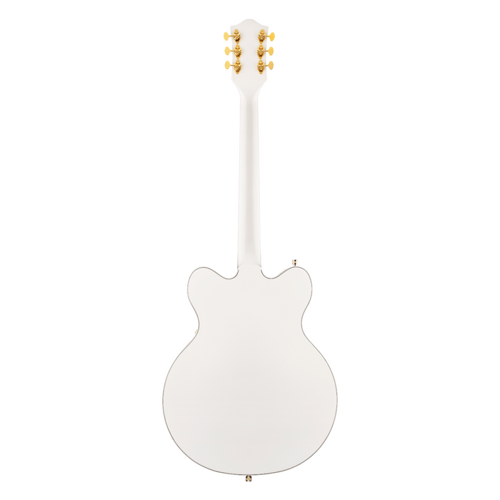 Guitarra Eléctrica Gretsch G5422TG Electromatic Classic Hollow Body Double-Cut con Bigsby y hardware dorado con mástil de laurel - Snowcrest White