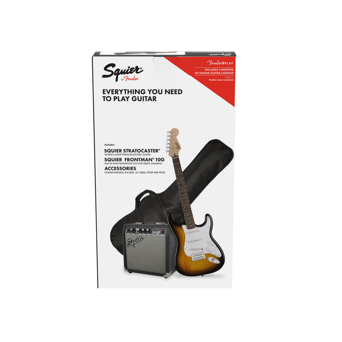 Guitarra Eléctrica Squier Pack Squier Stratocaster con mástil de laurel - Brown Sunburst