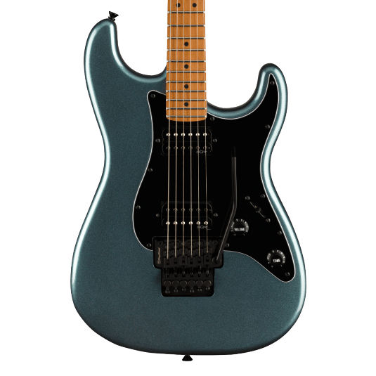 Guitarra Eléctrica Squier Contemporary Stratocaster HH FR con mástil de Maple tostado - Gunmetal Metallic