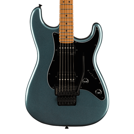 Guitarra Eléctrica Squier Contemporary Stratocaster HH FR con mástil de maple tostado - Gunmetal Metallic