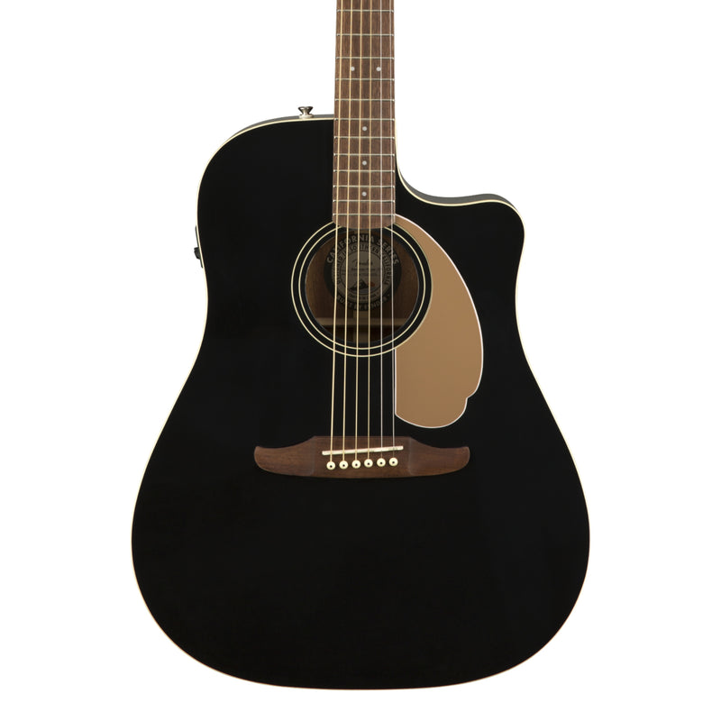 Guitarra Electroacústica Fender Redondo Player con mástil de nogal - Jetty Black