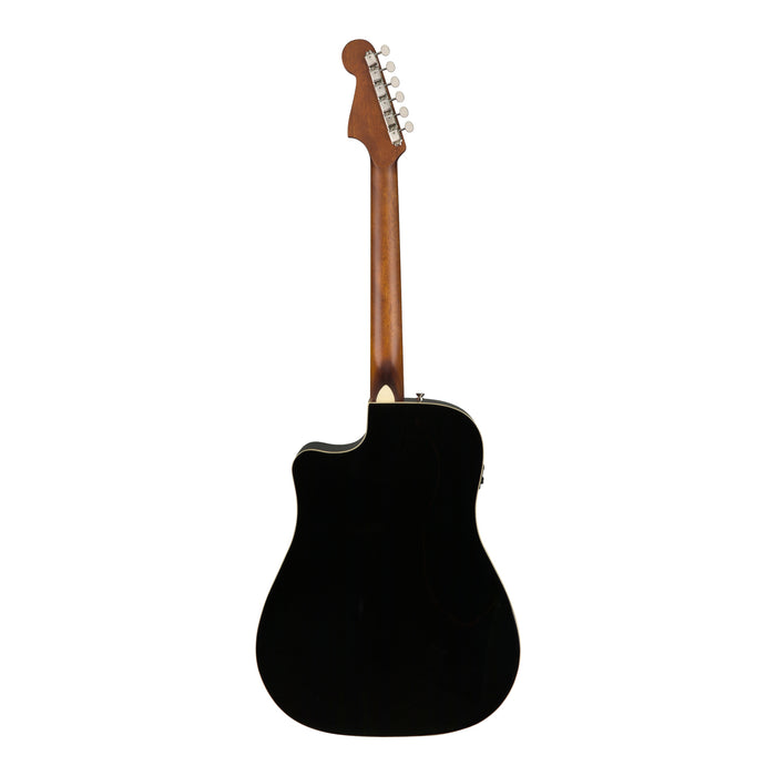 Guitarra Electroacústica Fender Redondo Player con mástil de nogal - Jetty Black