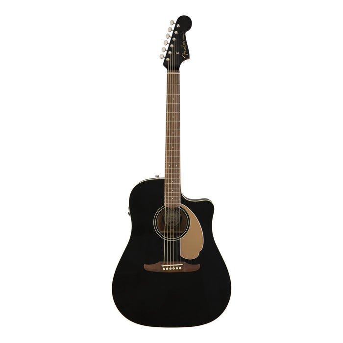Guitarra Electroacústica Fender Redondo Player con mástil de nogal - Jetty Black