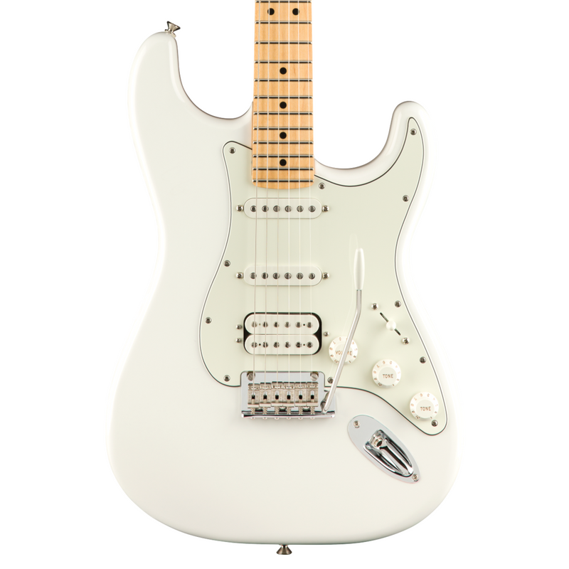 Guitarra Eléctrica Fender Player Stratocaster HSS Mástil de Maple - Polar White