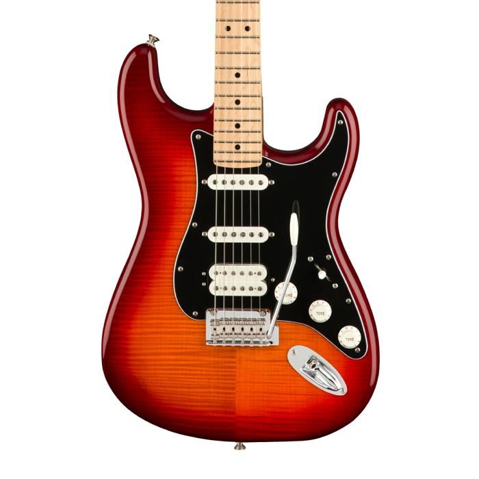 Guitarra Eléctrica Fender Player Stratocaster HSS Plus Top con mástil de maple - Aged Cherry Burst