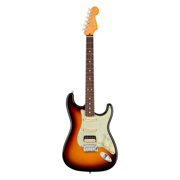 Guitarra Eléctrica Fender American Ultra Stratocaster HSS con mástil palo de Rosa, Ultraburst